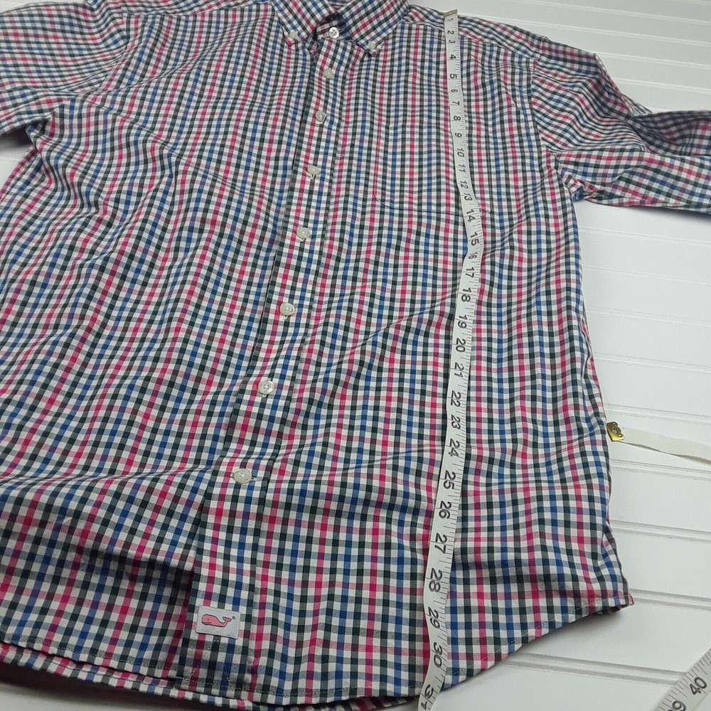Vineyard Vines Long Sleeve Plaid Button Down Colorful Classic  Men's Medium - Picture 9 of 10